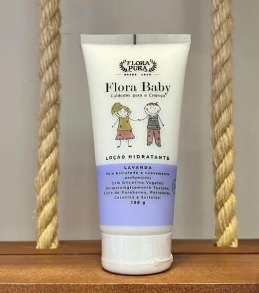 LOÇÃO HIDRATANTE FLORA BABY LAVANDA 180G